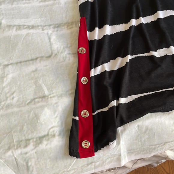 Black and white, womens sleeveless dress, size XL - Picture 4 of 7